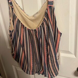 NWT Nine Britton Stitch Fix Striped Cami Tank Top XXL